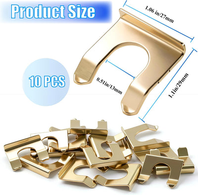 10 Pzas Clips Freno Metal Forma U Retenedor Manguera