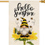 Bandera doble cara 28x40pulg Hello Sunshine decoración exterior
