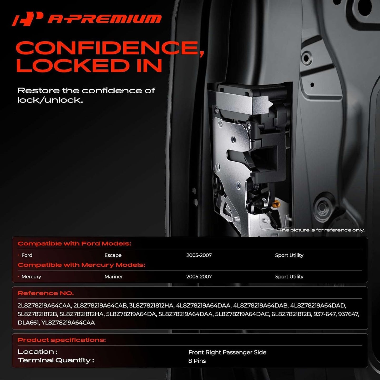 Actuador bloqueo puerta Ford Escape Mercury Mariner 05-07