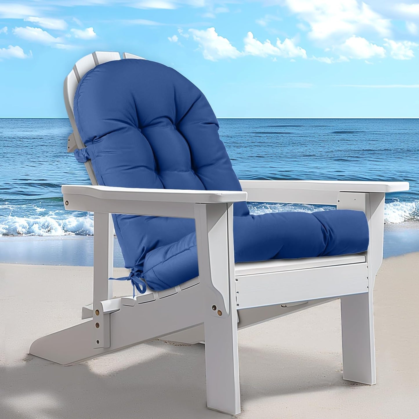 Cojín silla mecedora 44x19x4" antiderrap impermeable