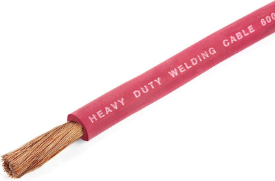 Cable soldadura extraflexible 600V 3,05m color rojo