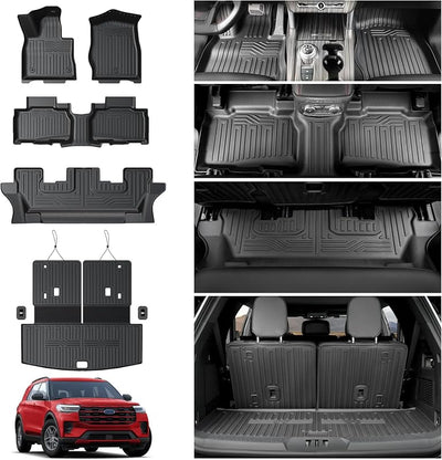 Alfombrillas Ford Explorer 20-26 7 pasajeros TPE impermeable