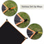Alfombra ultraligera impermeable para tienda camping negro