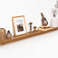 Estantes flotantes madera olmo 55" soporte invisible