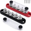 Bloque distribución energía 12V 150A con tapa pernos 5x1/4"