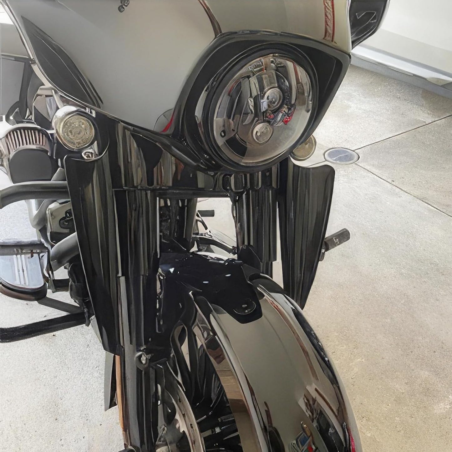 Deflectores viento horquilla HD Street Glide FLHT FLHR negro