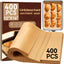 400 Hojas Pergamino 12x16 Antiadherente para Hornear