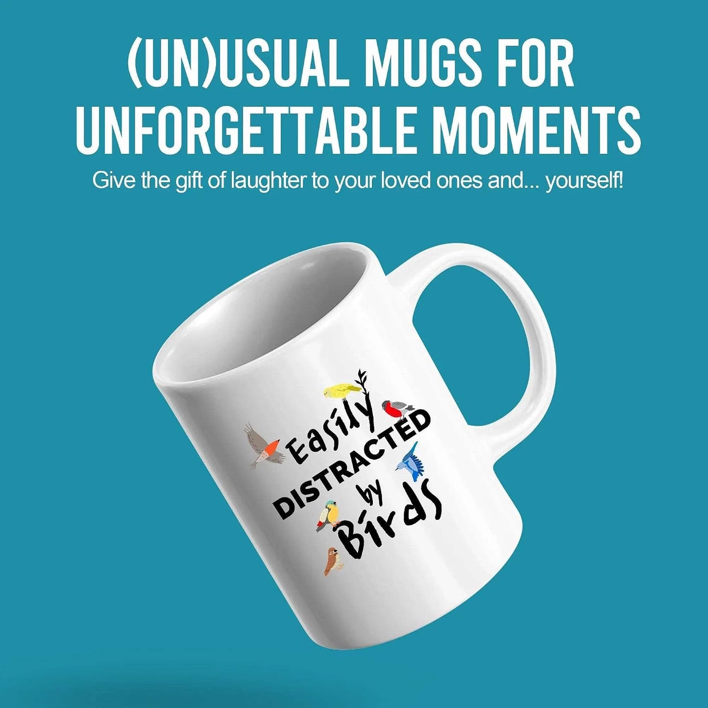 Taza cerámica para amantes de los pájaros 11oz