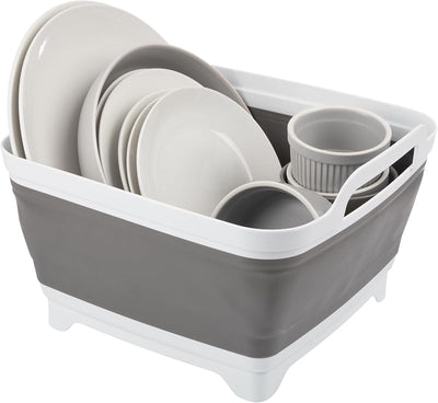 Lavabo plegable 9L plástico camping con drenaje