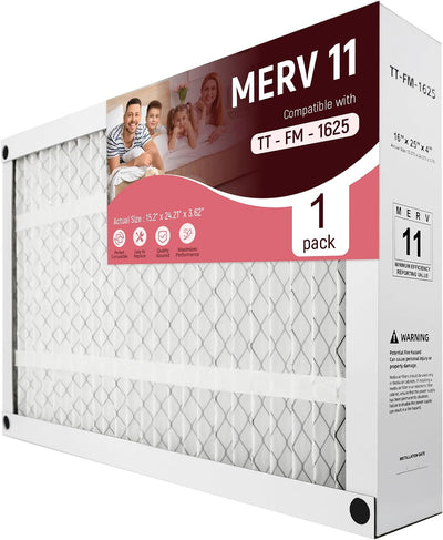 Filtro aire plegable MERV11 16x25x4 pulg