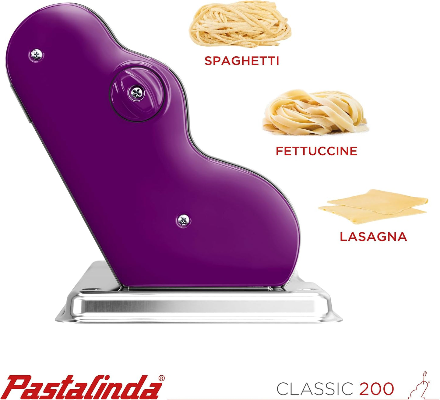 Máquina pasta acero inox 7.9pulg 9 posiciones grosor