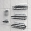 5 Organiz. Ducha Adhesivo Acero Inox Sin Perforaciones