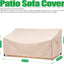 Fundas impermeables sofá 3 plazas 82x39x36" acero inox