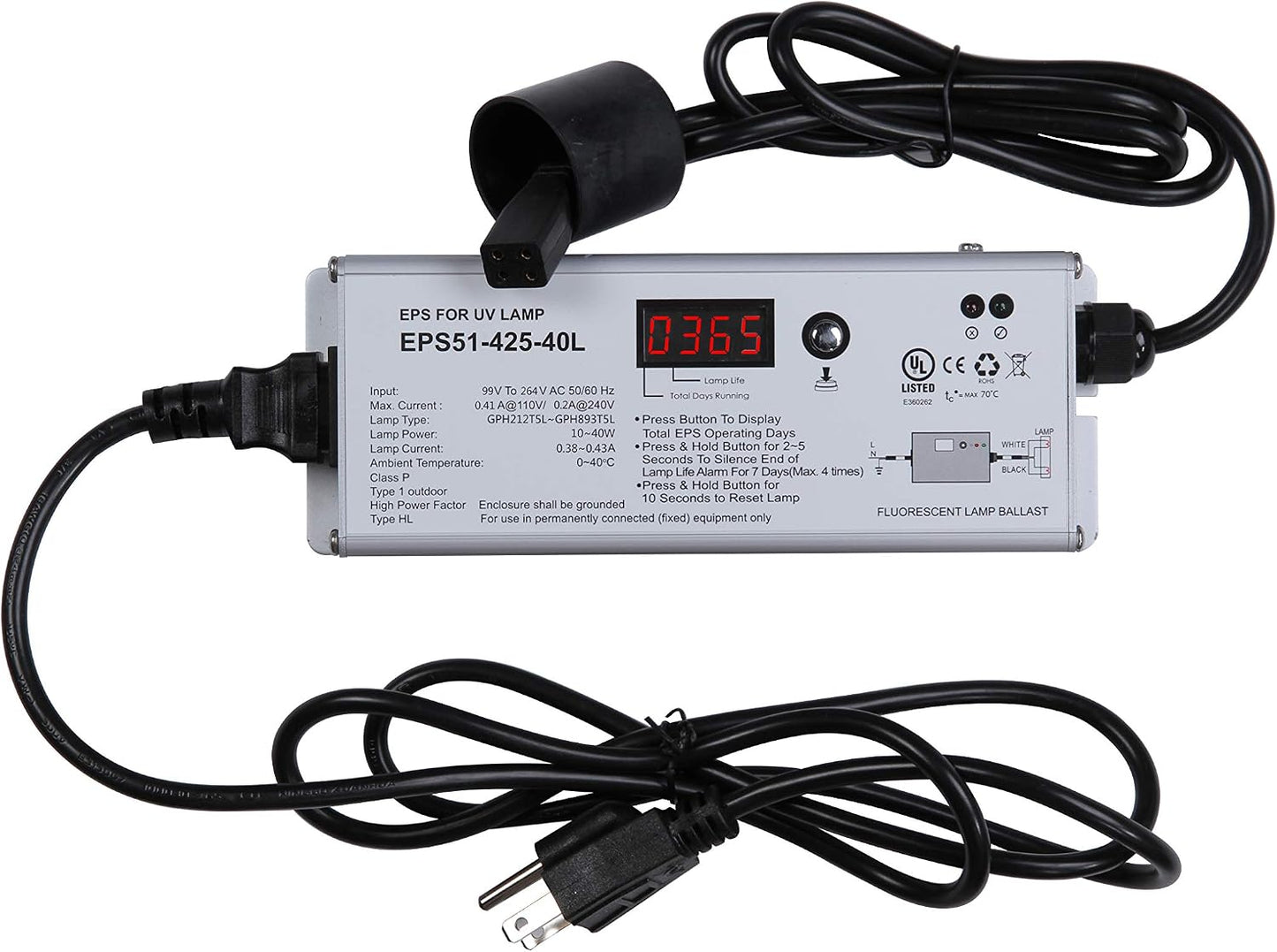 Balasto electronico para esterilizador agua UV 6-12GPM