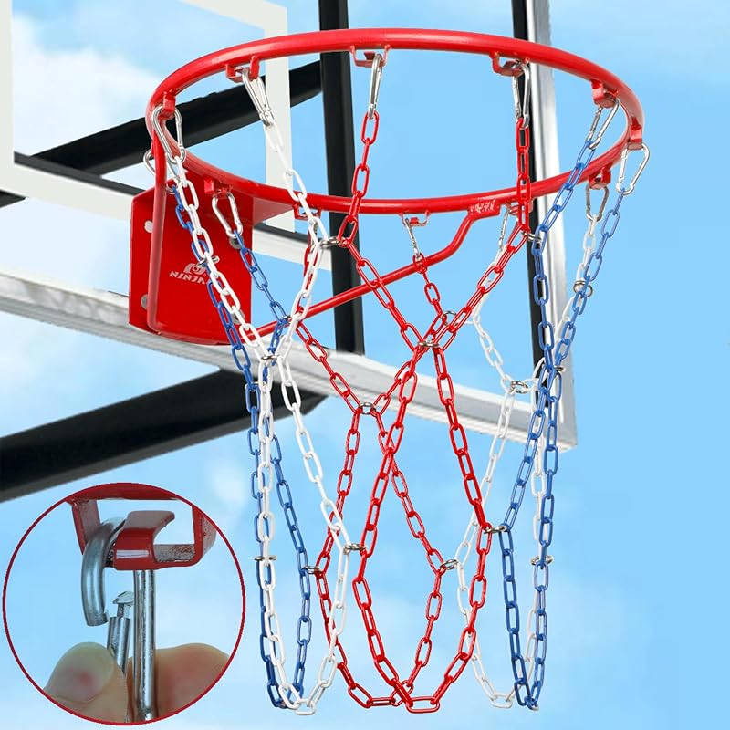 Red baloncesto acero carbono 12 bucles antióxido