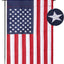 Bandera jardín 12x18" estrellas bordadas nailon duradero