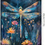 Bandera jardín libélula 12x18" doble cara rústica