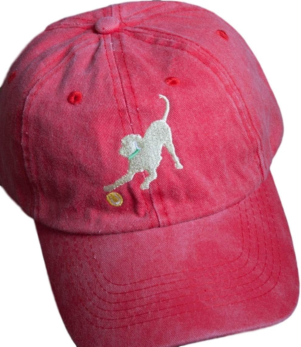 Sombrero Labrador Bordado Rojo