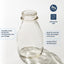Botella leche vidrio 16oz con tapa boquilla vertido