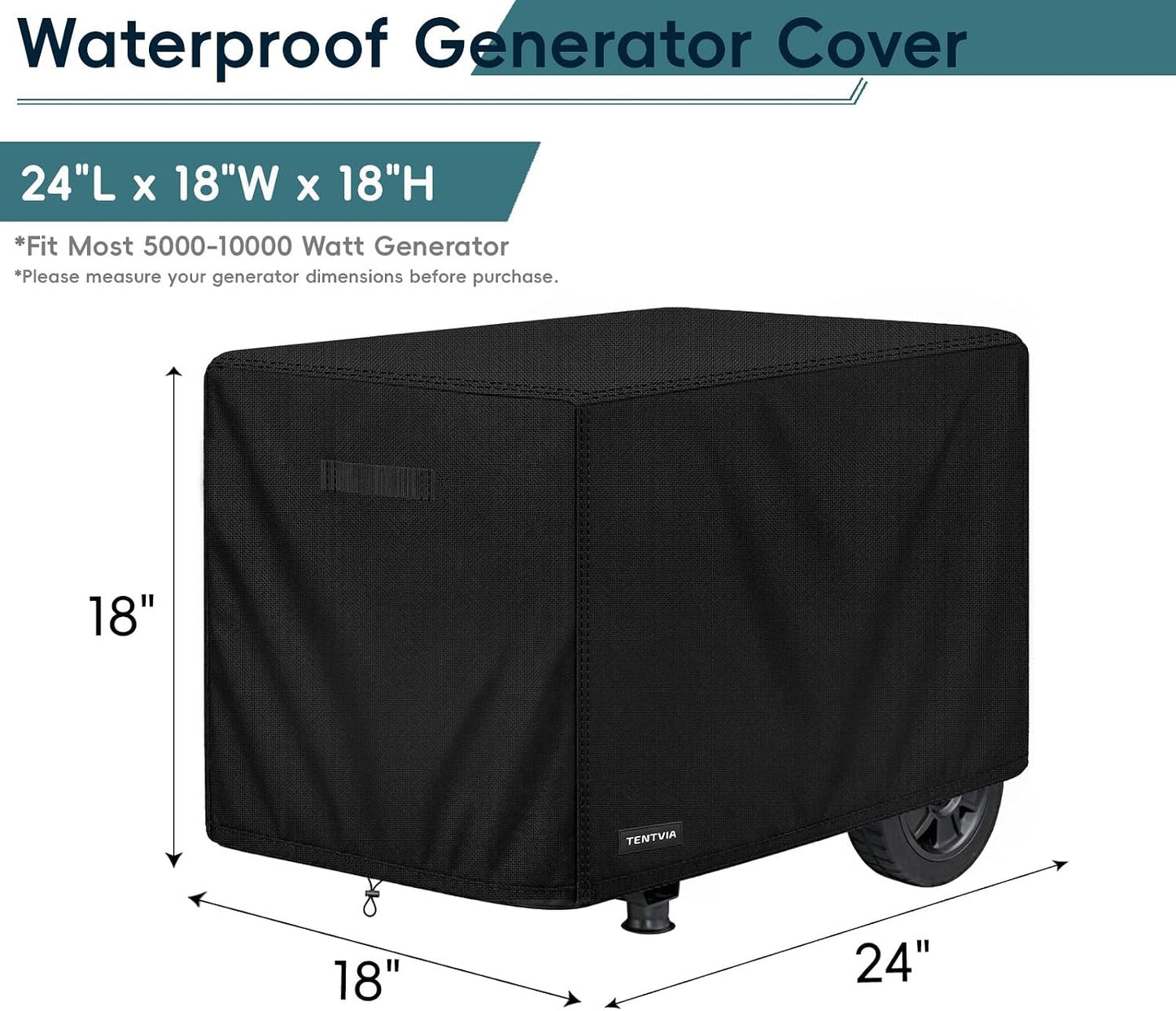 Cubierta generador exterior 24x18x18" tela Oxford
