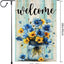 Banderas jardín 12x18pulg con tarro mason doble cara