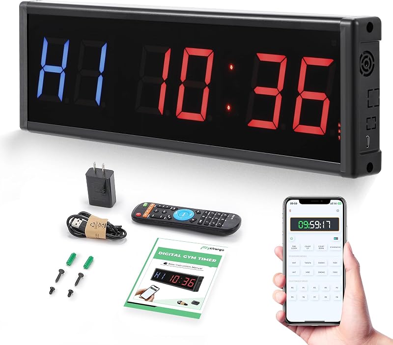 Reloj temporizador Bluetooth 15pulg para gimnasio con app