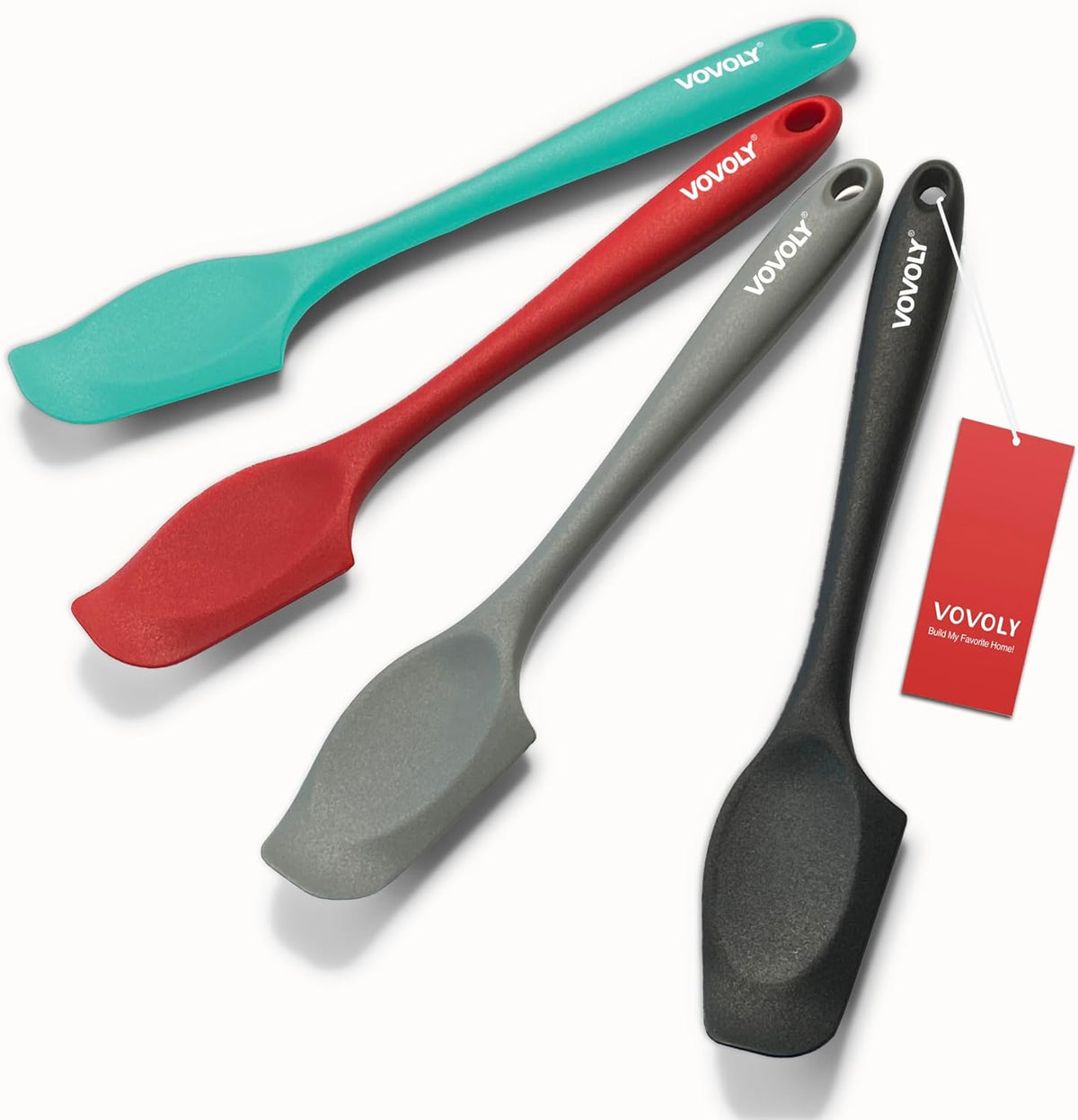 Espátula silicona curva con cuenco poco profundo 8.2pulg