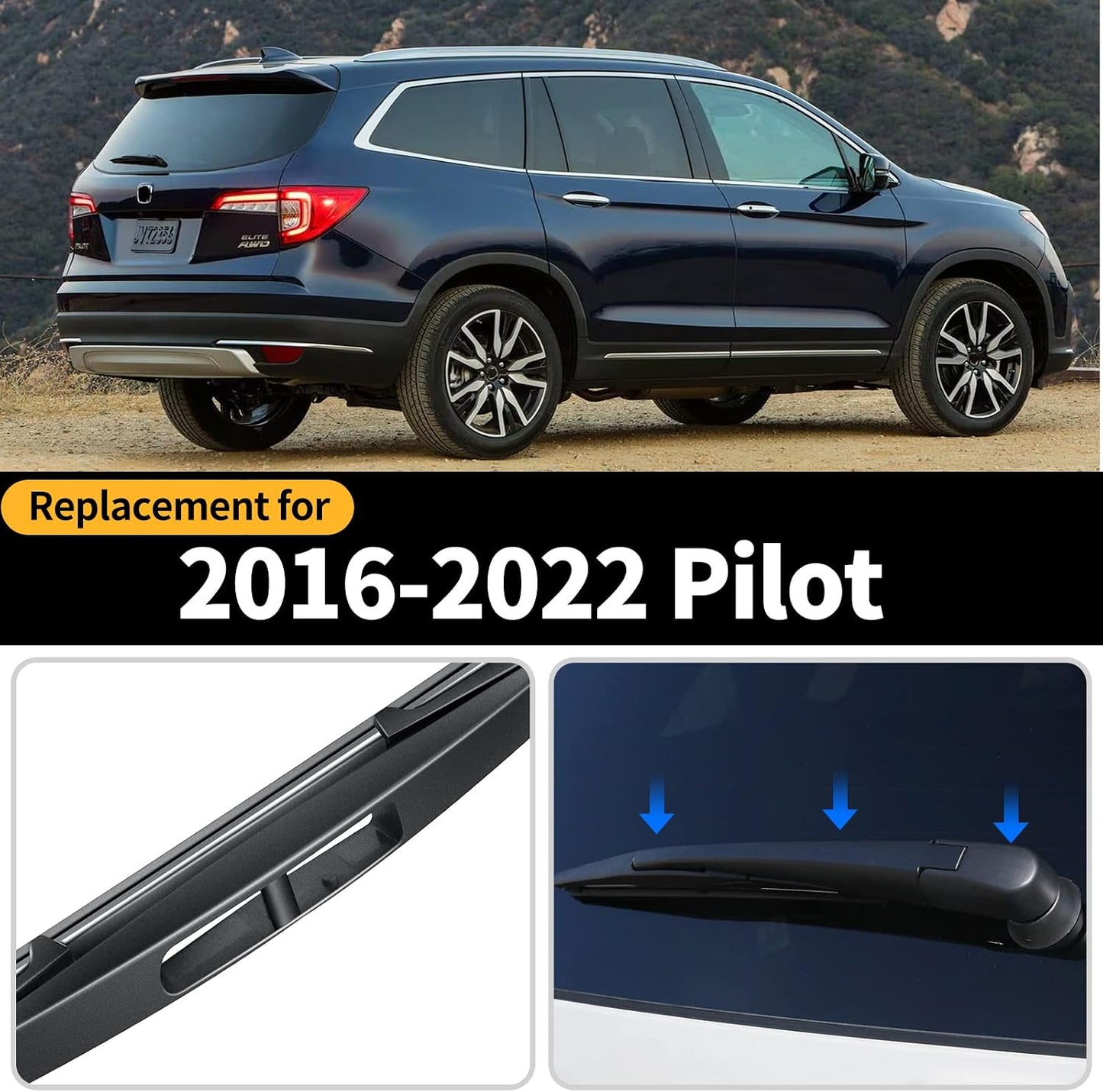 Repuesto limpiaparabrisas trasero Honda Pilot 16-22
