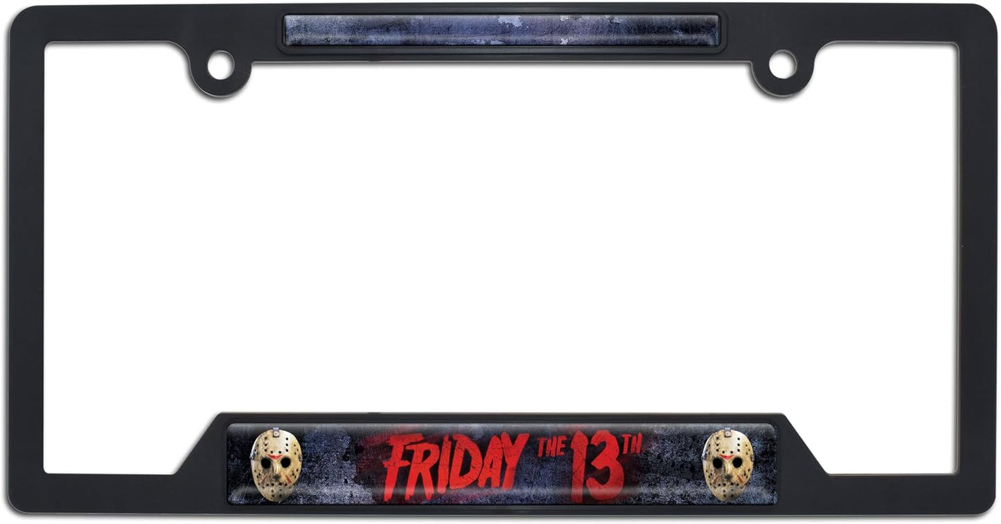 Marco matrícula plástico negro Friday The 13th Jason
