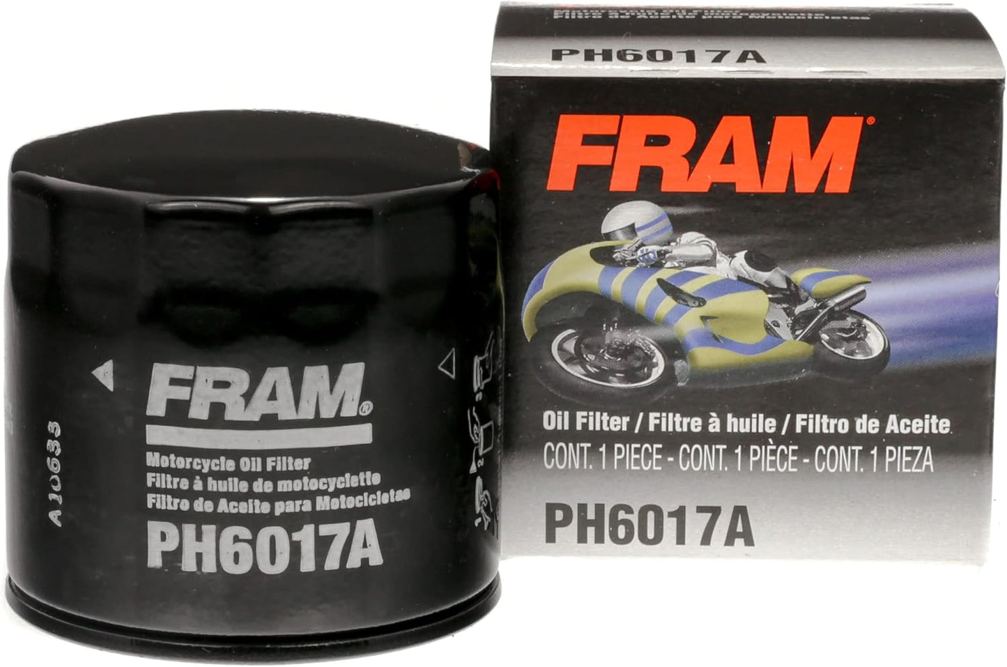 Filtro aceite flujo completo rosca motocicleta