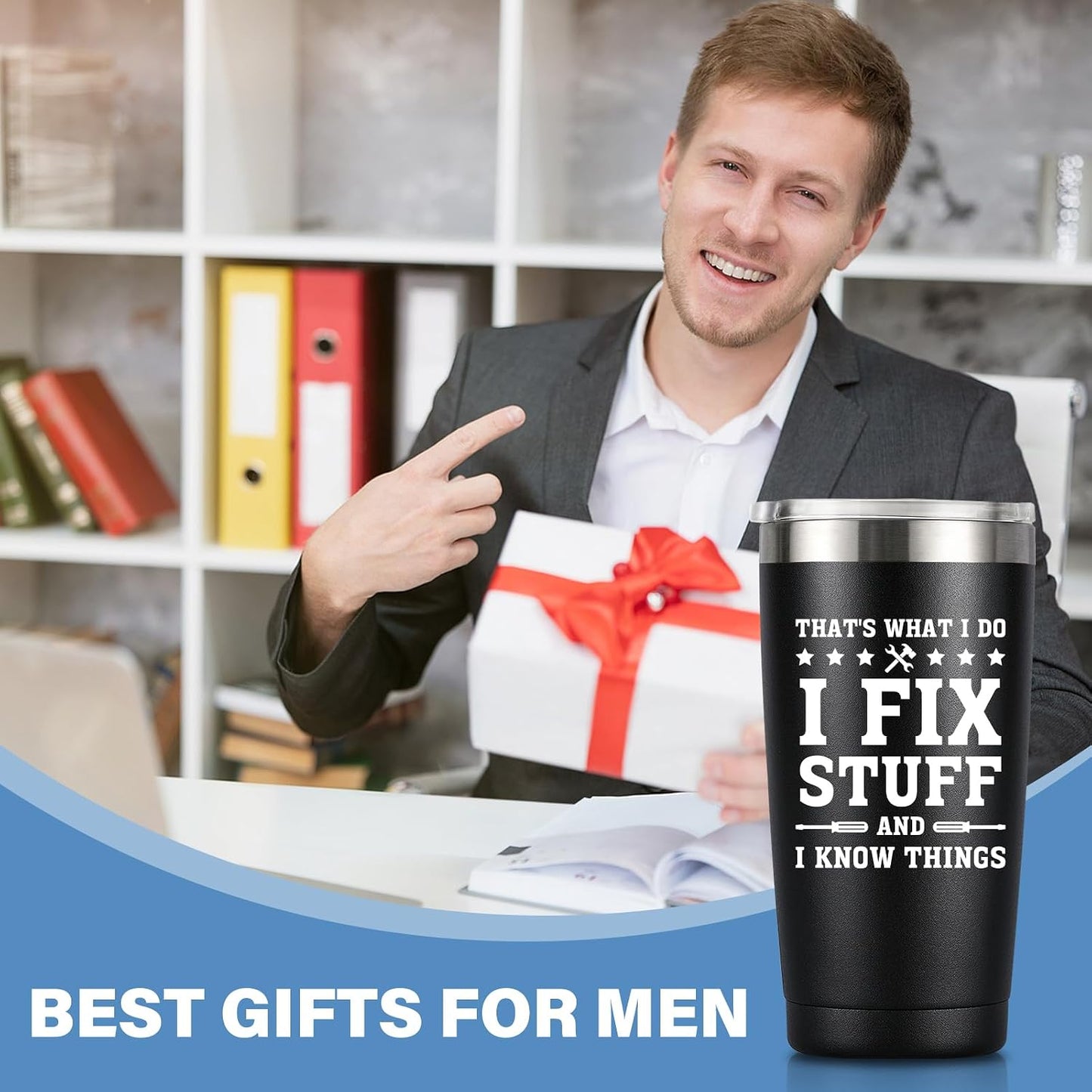 Vaso térmico acero regalo divertido para papá