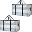 2 Pzas Bolsas Transparentes Extra Grandes con Cremallera