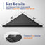 Estantes esquineros ducha acero inox 304 negro 12" pack 2