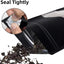 100 Bolsas Mylar Aluminio Negro 2.8x3.9" Con Ventana