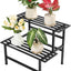 Soporte metal para plantas 2 niveles 26x20.25x17.75
