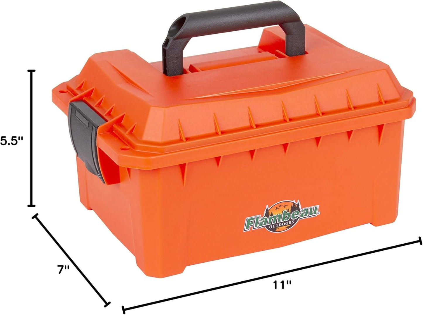 Caja seca marina perfil bajo 11" color naranja