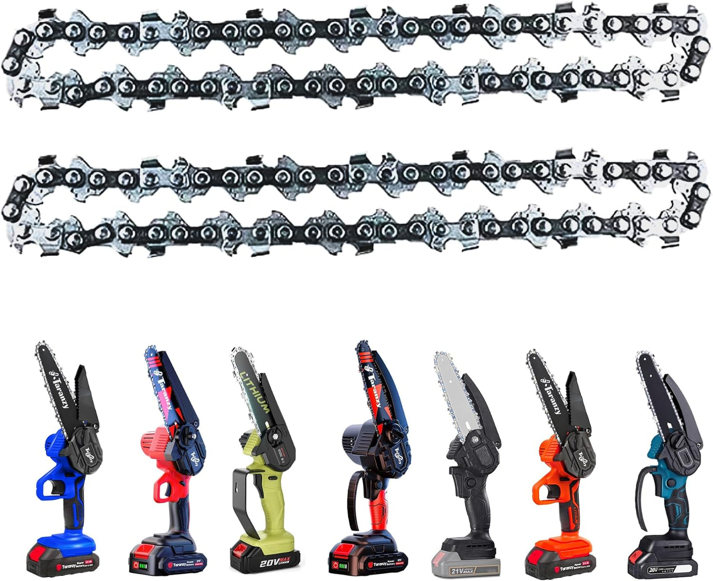 Placa y cadenas guía motosierra 6" 2 set
