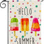 Bandera verano paleta helado 12x18pulg doble cara