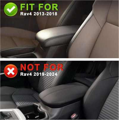 Funda reposabrazos consola Toyota RAV4 13-18 cuero vegano