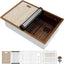 Fregadero cocina acero inox 31x21" doble pista