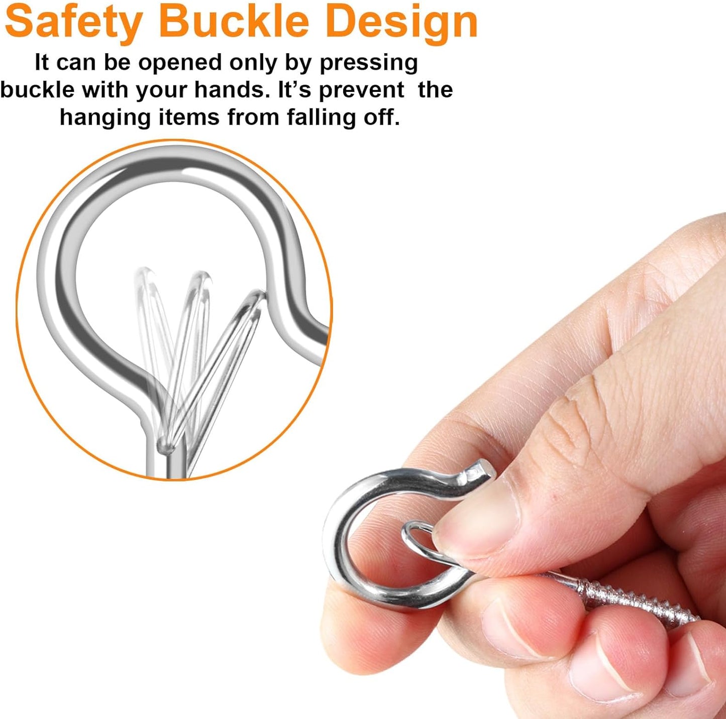 36 Pzas Ganchos Q-Hanger para Luces Cadena Exteriores