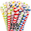 100 Pzas Pajitas Biodegradables Ancho 0.394pulg para Boba Té