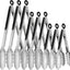 9 Pinzas Acero Inox Antiderrap para Asar 7-12pulg