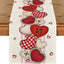 Camino mesa San Valentín botones corazón 13x72pulg