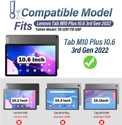 Funda teclado arcoíris para Lenovo Tab M10 Plus