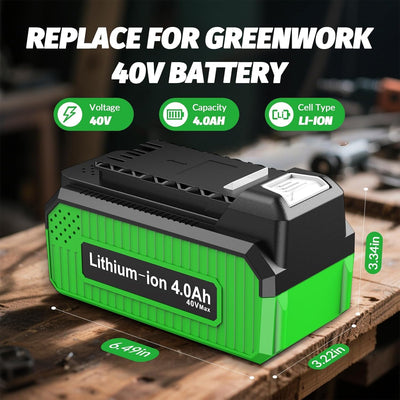 Batería 4.0Ah para herramientas Greenworks 40V