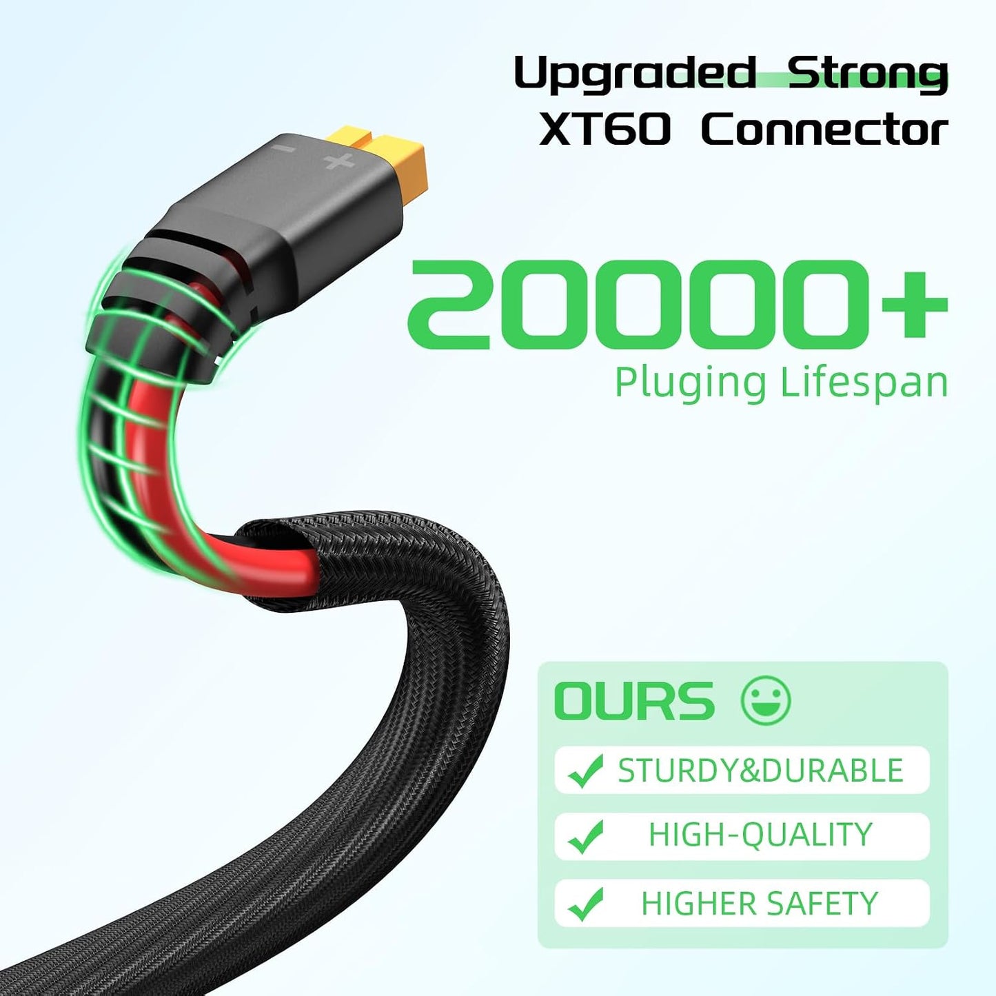 Cable adaptador solar XT60 para batería RV