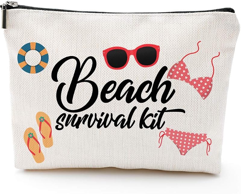 Bolsa maquillaje cosméticos playero moderno