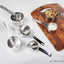 Set 5 Tazas Medidoras Acero Inox 18/10 Plata