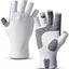 Guantes pesca sin dedos UV UPF 50 agarre reforzado